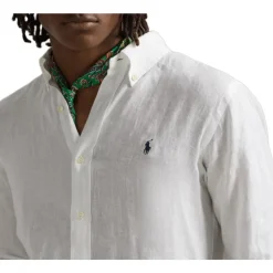 Camicia in Lino Bianco