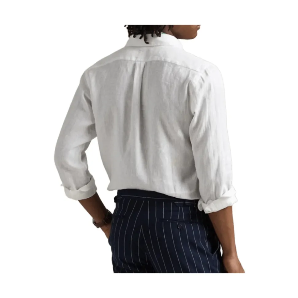 Camicia in Lino Bianco