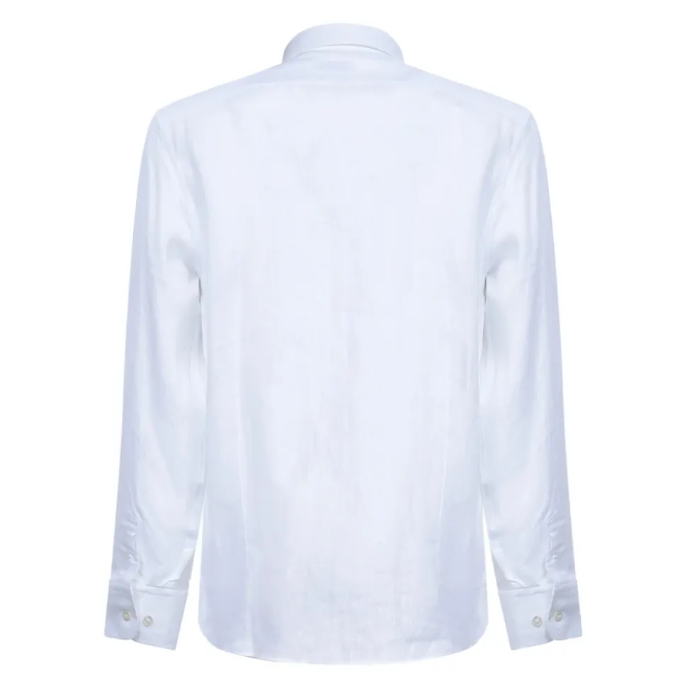 Camicia in lino con Pegaso