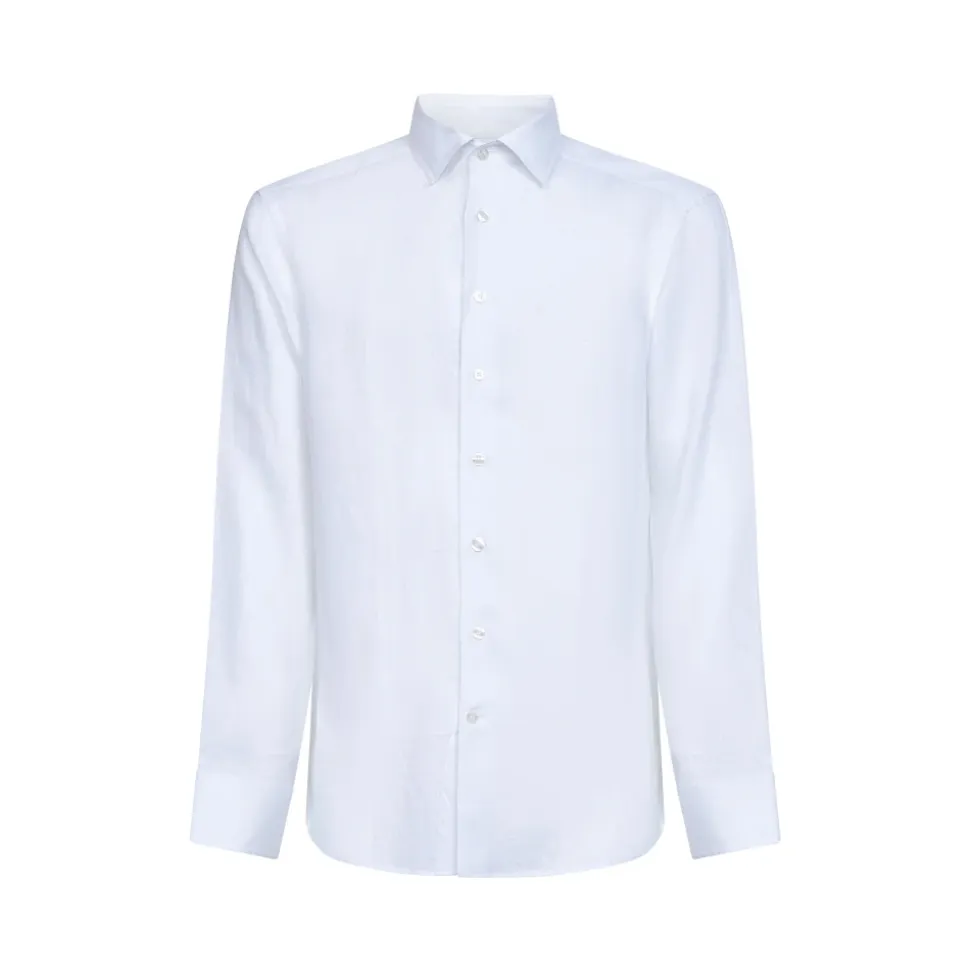 Camicia in lino con Pegaso