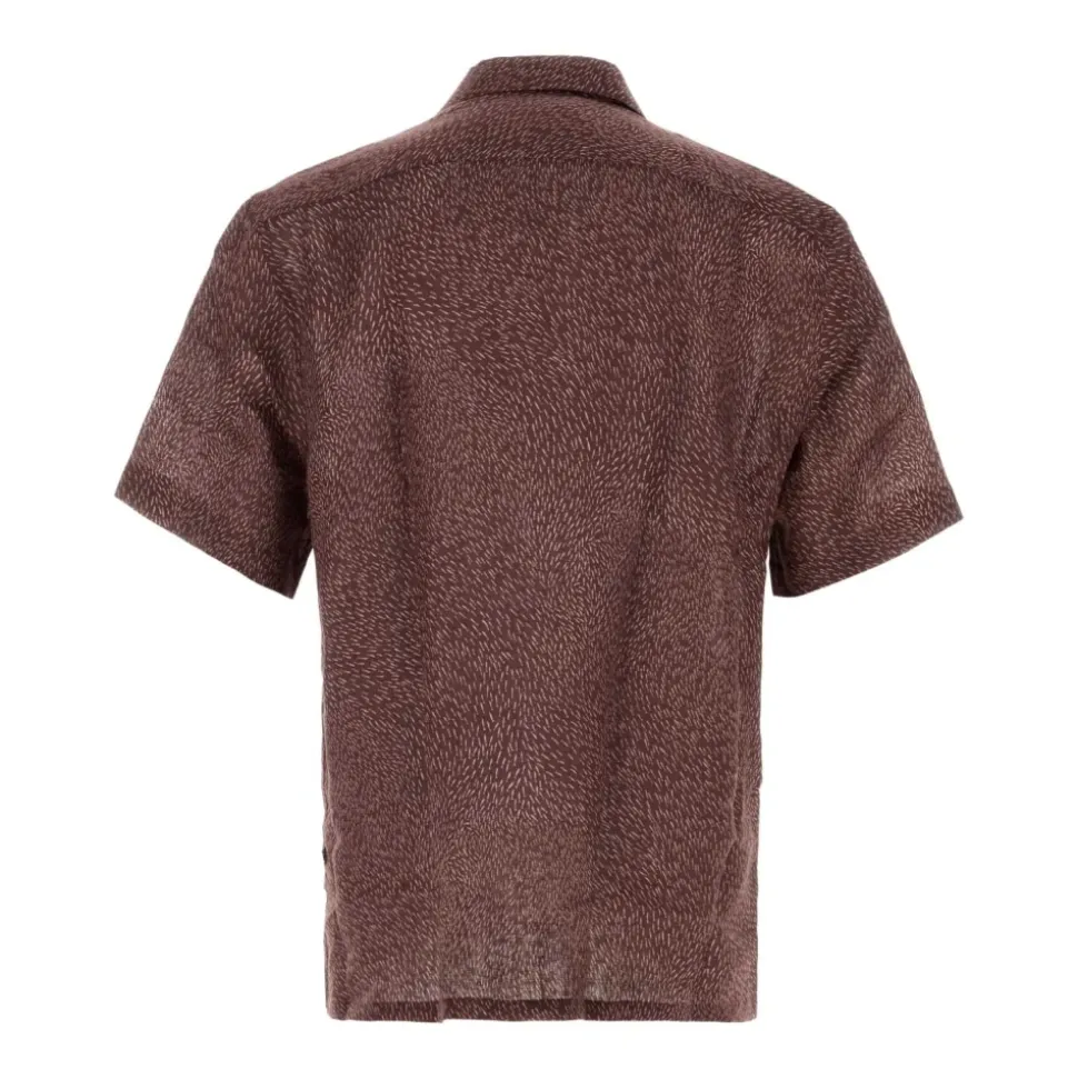 Camicia in lino stampato