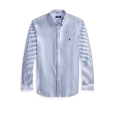 Camicia in Popeline a Righe Custom-Fit