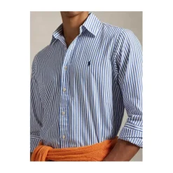 Camicia in Popeline a Righe Custom-Fit