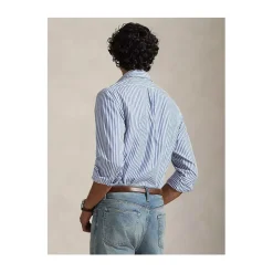 Camicia in Popeline a Righe Custom-Fit