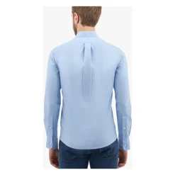 Camicia Uomo in Cotone Stretch, Vestibilità Regular, Non Stira, con Collo Button-Down