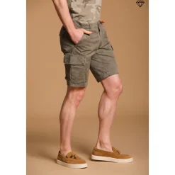 Camouflage Cargo Bermuda Shorts Slim Fit