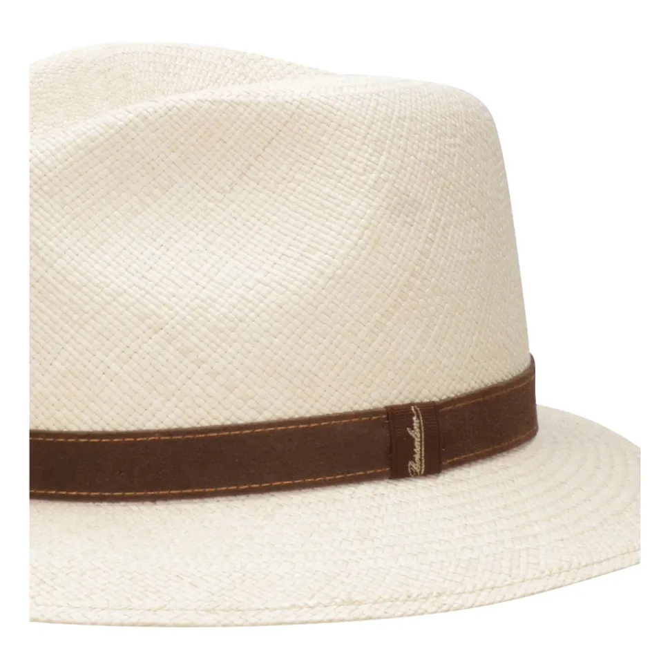 Cappelli di Paglia Panama con Fascia a Contrasto