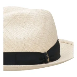 Cappelli di Paglia Panama con Fascia a Contrasto