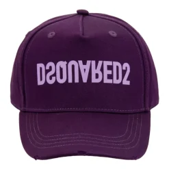 Cappellino da Baseball in Cotone con Logo Invertito