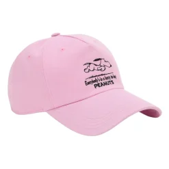 Cappellino da baseball in gabardine con ricamo Peanuts