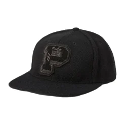 Cappellino da Baseball Nero con Logo Baseline