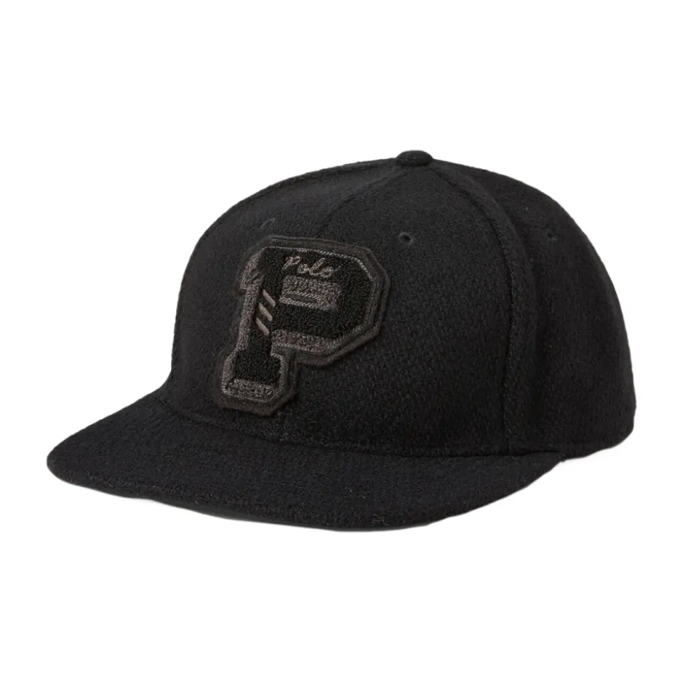 Cappellino da Baseball Nero con Logo Baseline