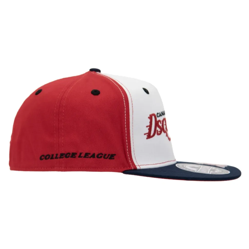 Cappellino da baseball ricamato con dettaglio in silicone