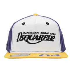 Cappellino da baseball ricamato con dettaglio in silicone