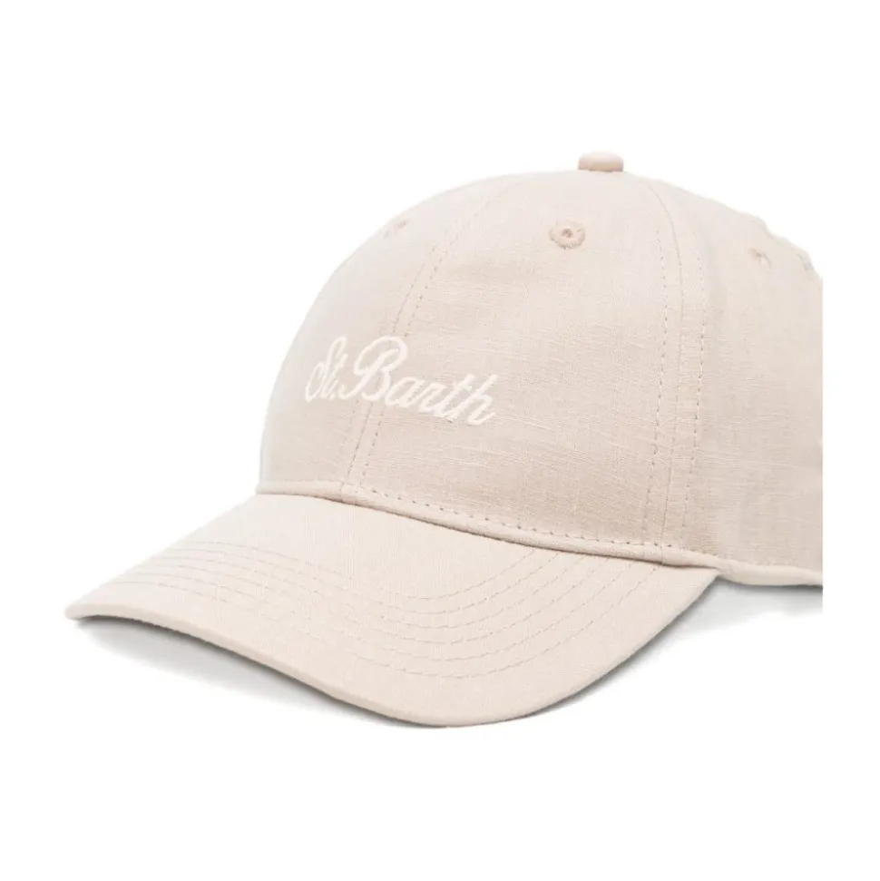 Cappellino in Lino Ricamato