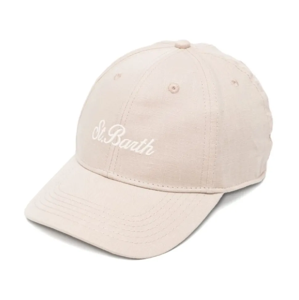 Cappellino in Lino Ricamato