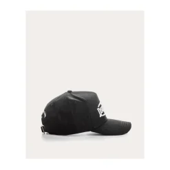 Cappellino nero e bianco ricamato