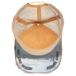 Cappellino Trucker Marrone Mucca