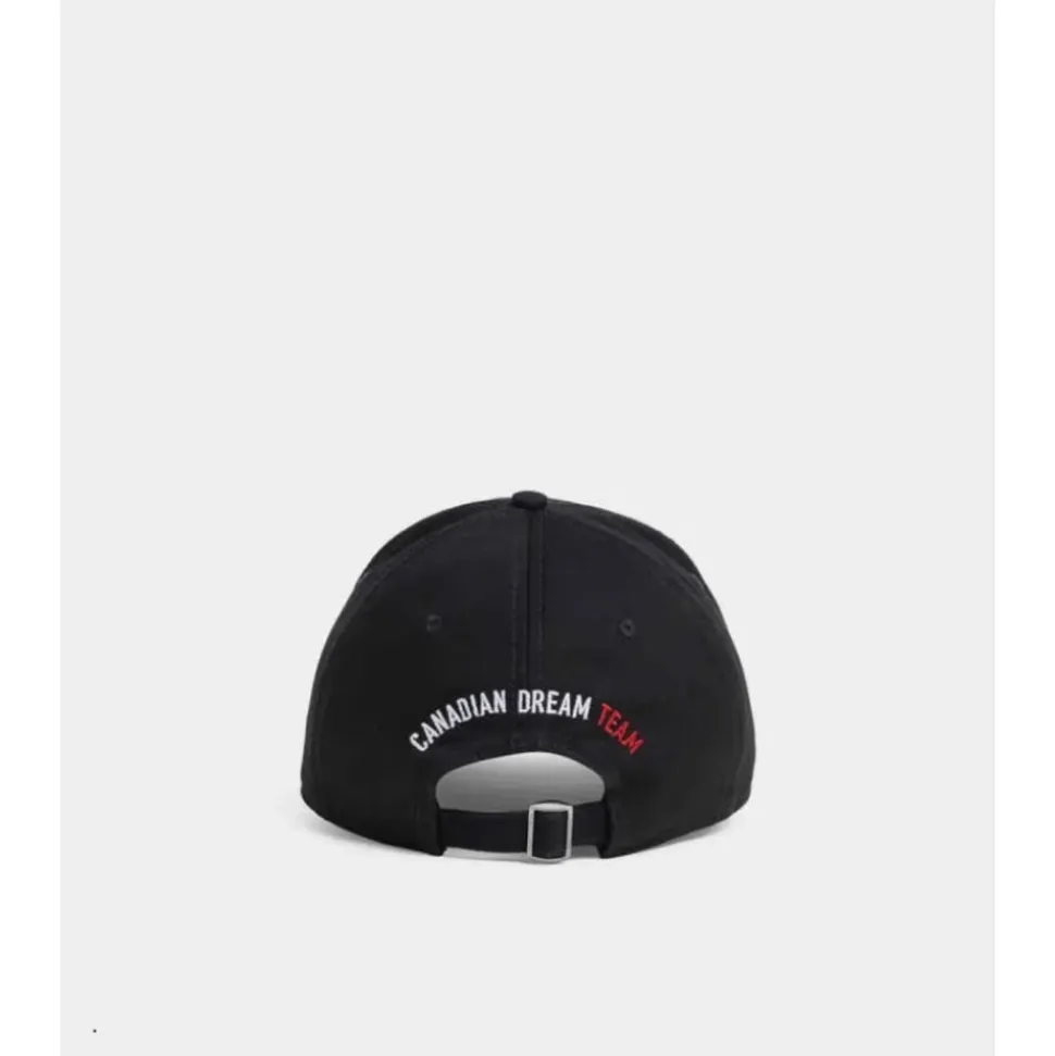 Cappello in Gabardina di Cotone Ricamato