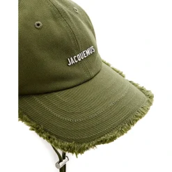 Cappello Verde con Frange e Cinturino Regolabile