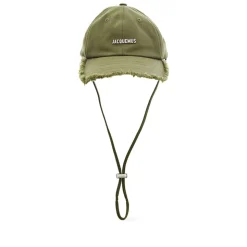 Cappello Verde con Frange e Cinturino Regolabile