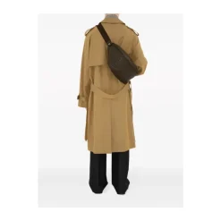 Cappotto Beige con Motivo Check Vintage