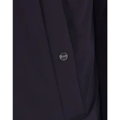 Cappotto Blu con Cappuccio e Zip