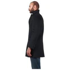 Cappotto Blu in Misto Lana Gioele