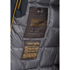 Cappotto Blu Trapuntato in Piumino