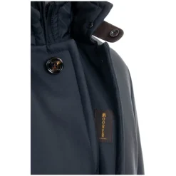 Cappotto Blu Trapuntato in Piumino