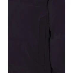 Cappotto imbottito nero con cappuccio