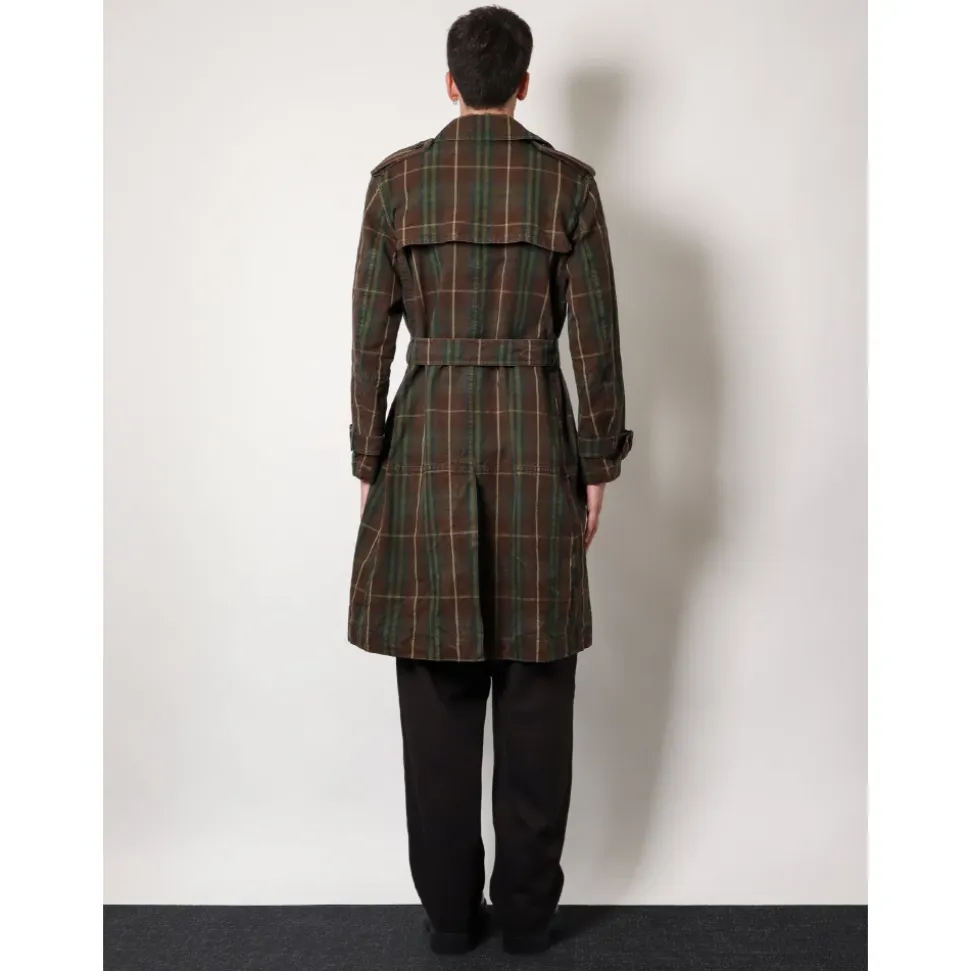 Cappotto Marrone Doppiopetto con Cintura