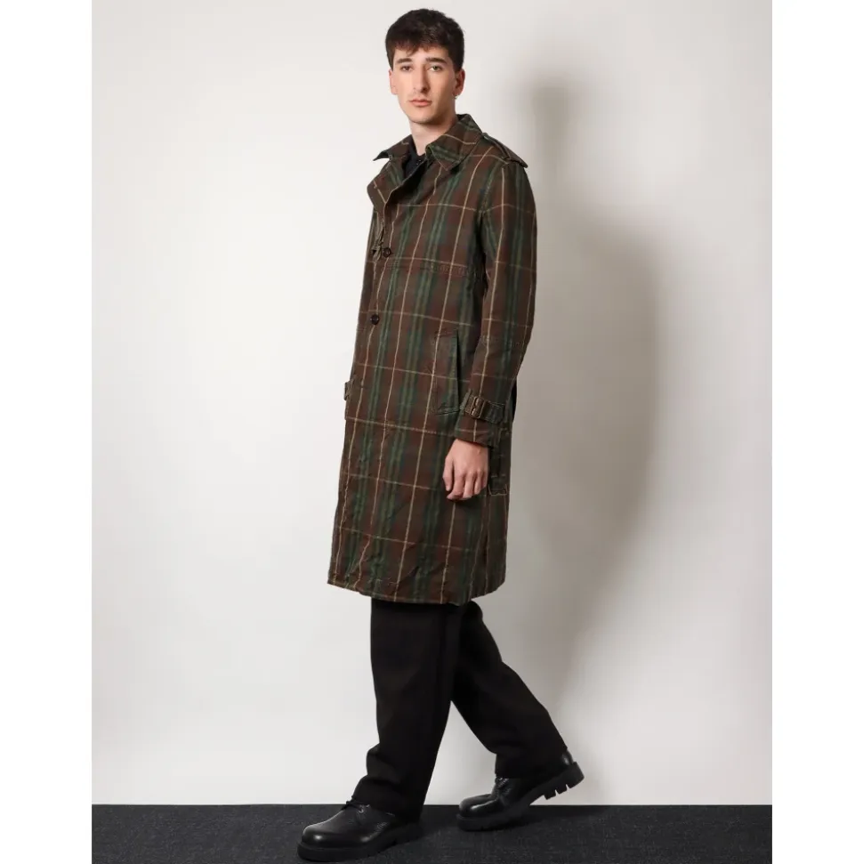 Cappotto Marrone Doppiopetto con Cintura