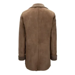Cappotto monopetto in montone