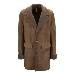 Cappotto monopetto in montone