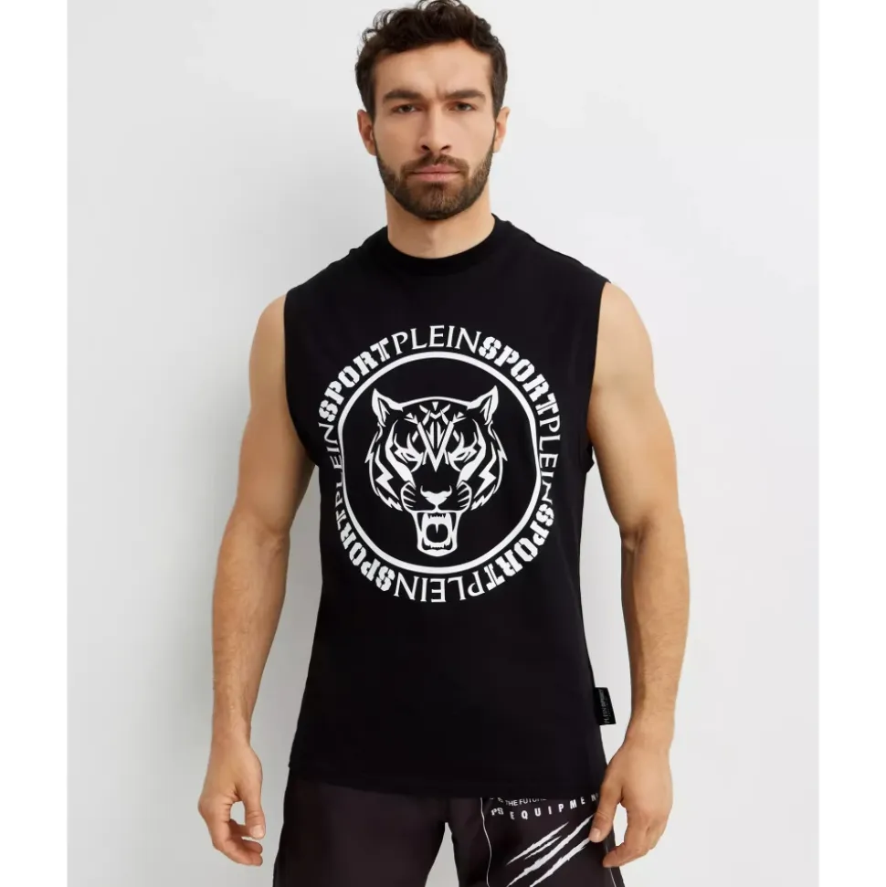 Carbon Tiger Sleeveless T-Shirt
