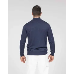 Cardigan a collo alto