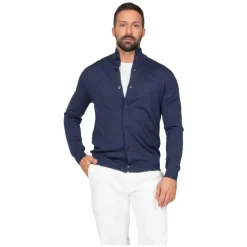 Cardigan a collo alto