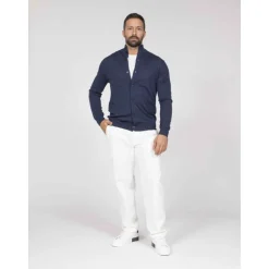 Cardigan a collo alto