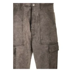 CARGO TROUSERS IN COTTON MOLESKIN GARMEN DYED DUST