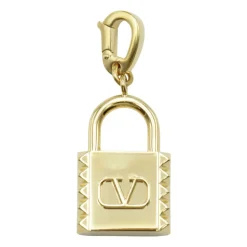 Charm metallico dorato a forma di lucchetto