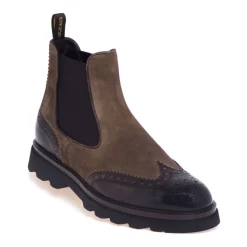 Chelsea boot Doucal's in pelle spazzolata e camoscio