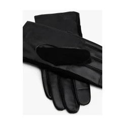 Chic Suede Back Leather Gloves