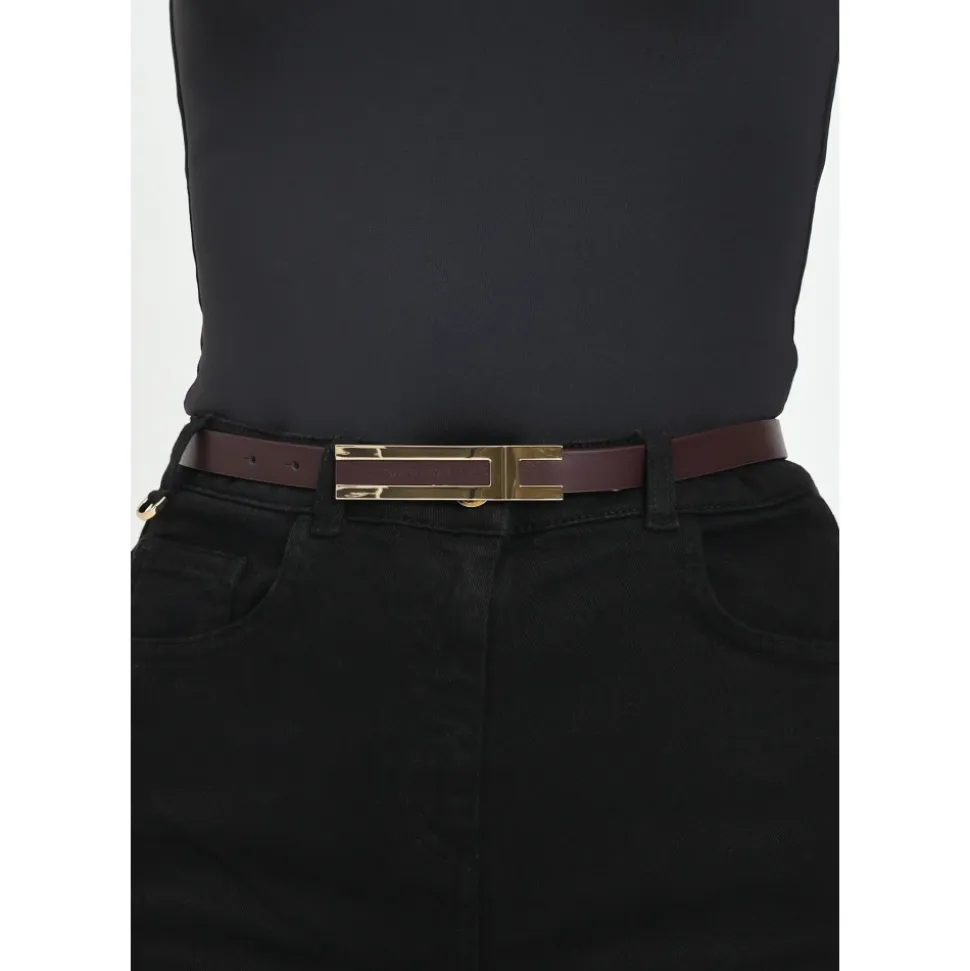Cintura Bordeaux Donna Design Elegante