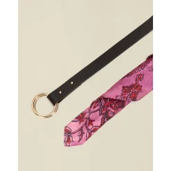 Cintura con inserto foulard