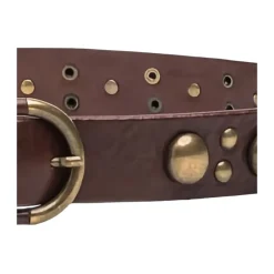 Cintura in Pelle Borchiata