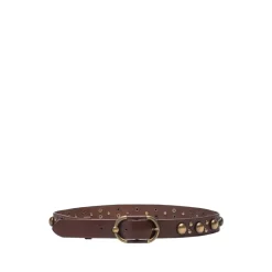 Cintura in Pelle Borchiata