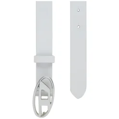 Cintura in pelle con fibbia smaltata