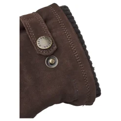 Classico Guanto Invernale Caldo in Pelle di Capra Nubuck