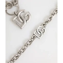 Collana a Catena con Logo DG in Tono Argento